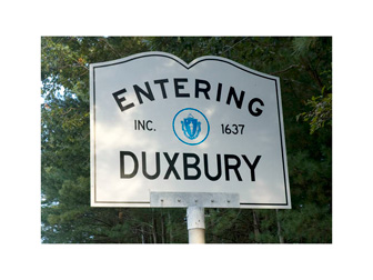 Entering Duxbury, MA