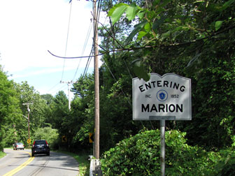 Entering Marion, MA